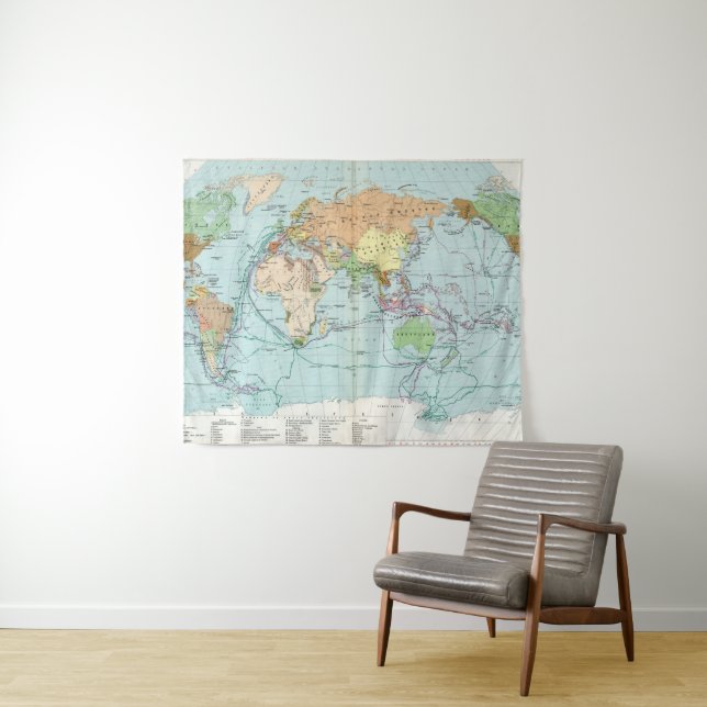 Vazhneishie Inostrannye Krugosvetnye Zkspeditsii Wandteppich (Beispiel (Horizontal))