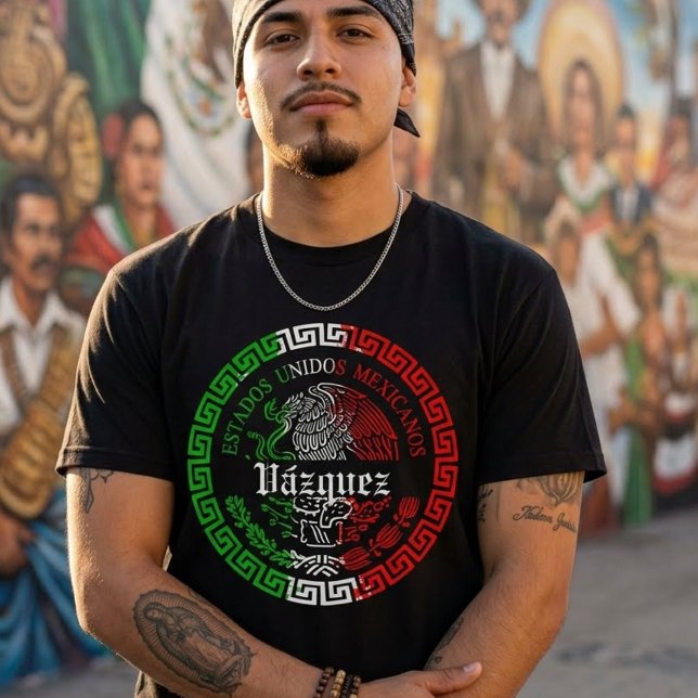 Vázquez Nachname mexico Shirts mit Namen (Vázquez Last name T-shirt )