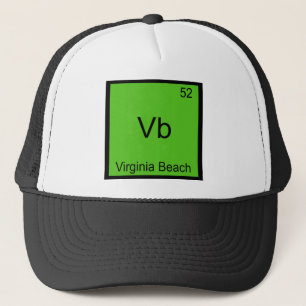 Vb - Virginia Beach Stadt Chemie Elementsymbol Truckerkappe