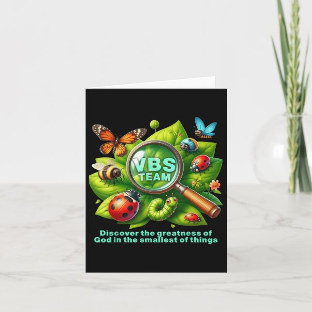 Vbs 2025 Magnified Vbs Vacation Bible School Chris Karte (Vorderseite)