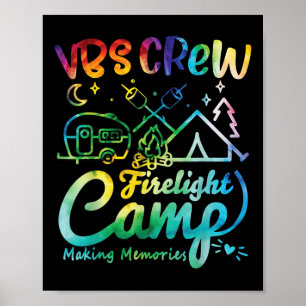 Vbs Crew Camp Feuerlicht Ferienbibelschule Camp Poster