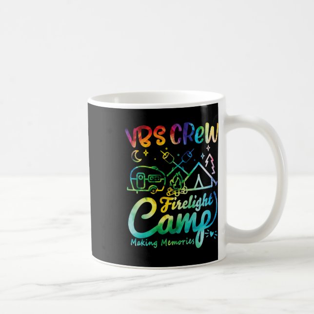 Vbs Crew Camp Feuerlicht Ferienbibelschule Lager Kaffeetasse (Rechts)