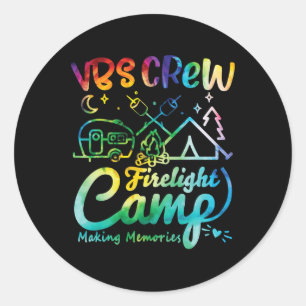 Vbs Crew Camp Feuerlicht Ferienbibelschule Lager Runder Aufkleber