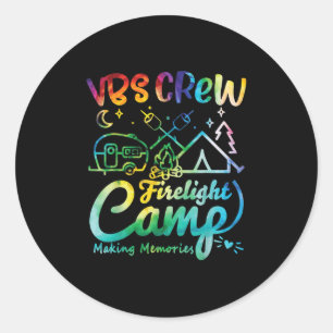 Vbs Crew Camp Feuerlicht Ferienbibelschule Lager Runder Aufkleber