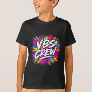 Vbs-Crew farbenfroher Spritzer Urlaubsbibelschule T-Shirt