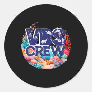 Vbs Crew Ferienbibel Schule Scu Vbs Crew Ozean Runder Aufkleber