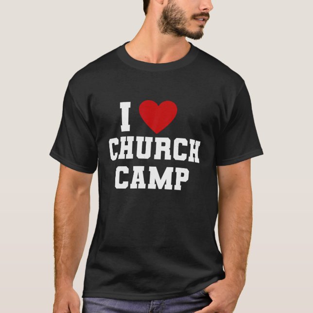 VBS I Liebe Church Camp Christlich Church Bibel Sc T-Shirt (Vorderseite)
