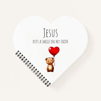 VBS Jesus lächelt auf mein Glaubensbuch Notizbuch