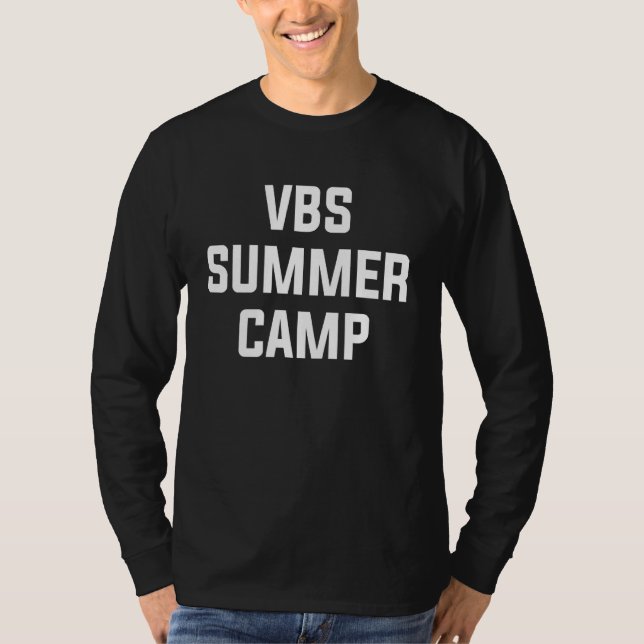 Vbs Sumer Camp Vbs essen Sleep Vbs Wiederholung Ur T-Shirt (Vorderseite)