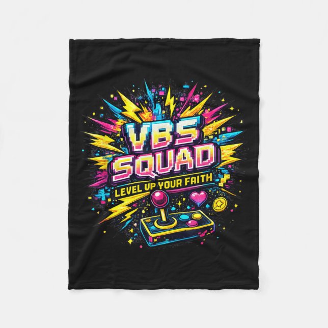 Vbs Team Colorful Paint Splash Kirchen-Design Spaß Fleecedecke (Vorderseite)