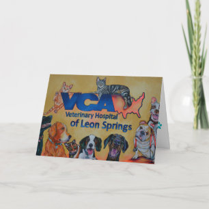 VCA Veterinary Hospital Greeting Card Karte