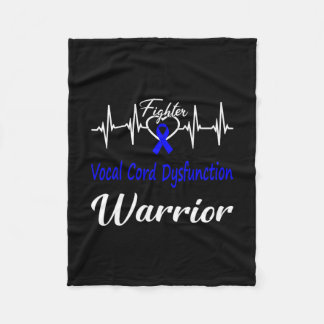 Vcd Awareness Warrior Heartbeat Fight Blue Ribbon Fleecedecke
