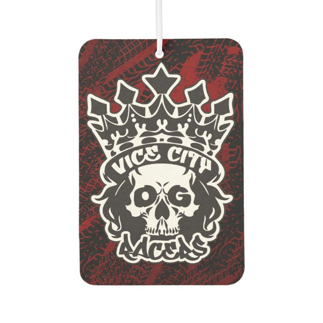 VCOG "King Skull" Logo Car Air Freshener Autolufterfrischer (Vorderseite)