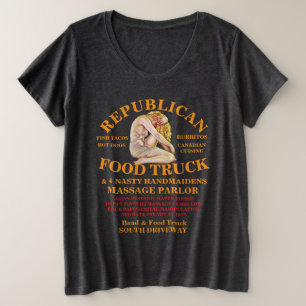 VD STD Trump Konzentrationslager Wächter anwerben  Große Größe T-Shirt