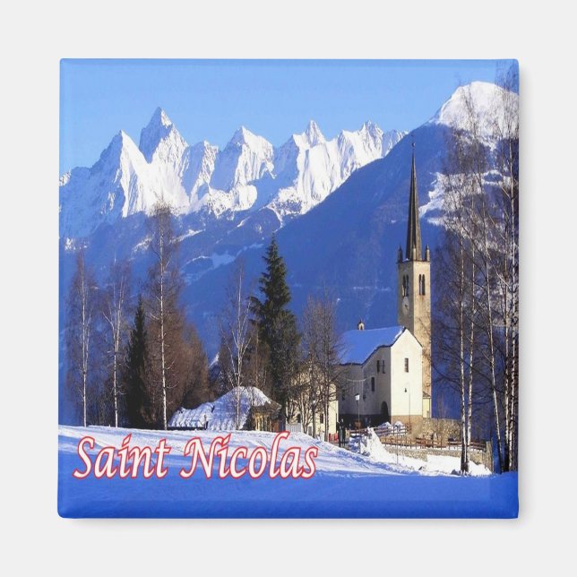 VDA014 SAINT-NICOLAS - Aostatal - Kühlschrank Magnet (Vorne)