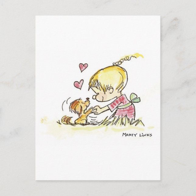 VDA-006 Doggy Devotion Postkarte (Vorderseite)