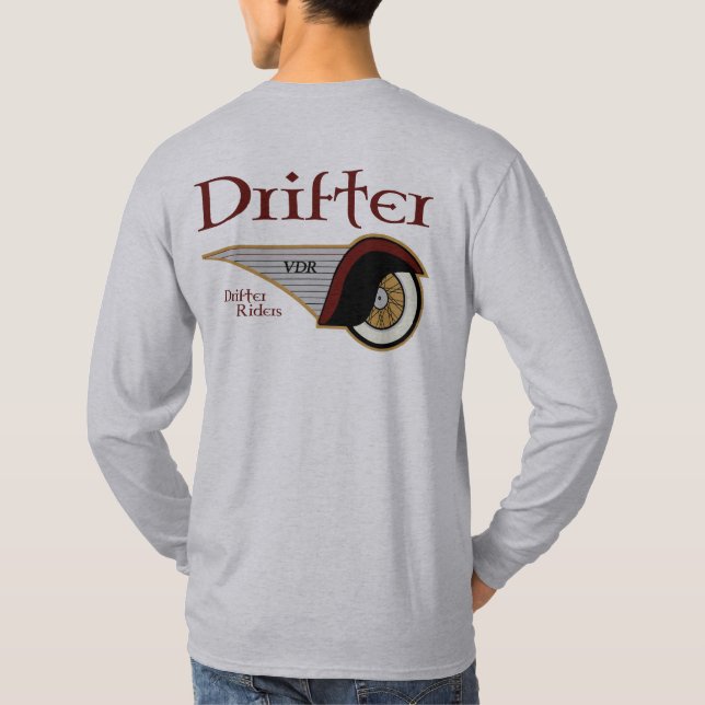 VDR Winged Wheel Long Sleeve T - Shirt (Rückseite)