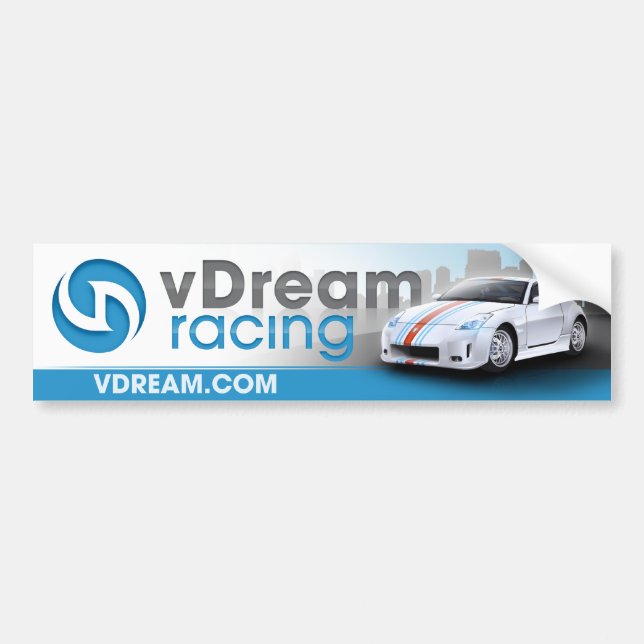 vDream Autoaufkleber (blau) (Vorne)
