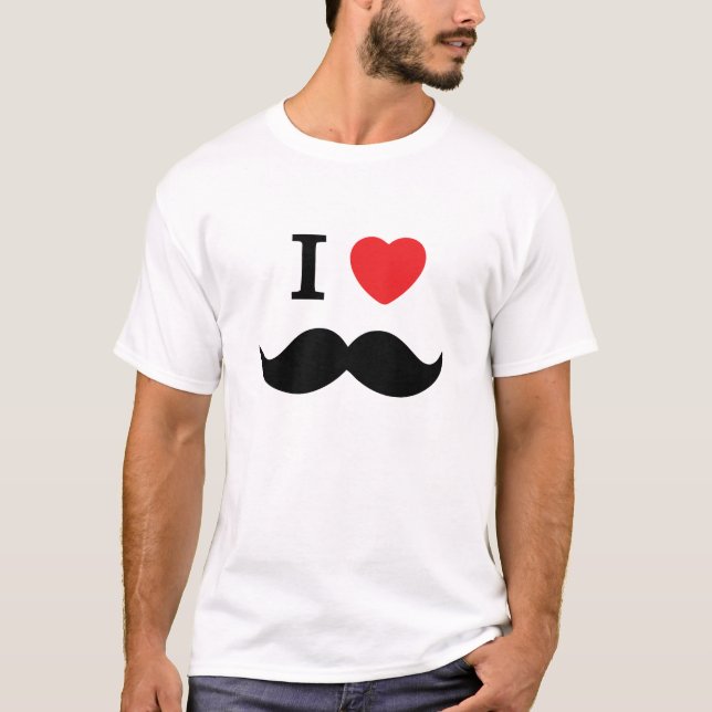 VE-Schnurrbart-Shirt T-Shirt (Vorderseite)