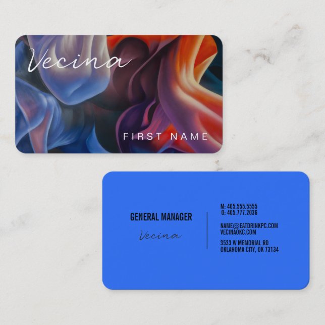 Vecina Business Card Visitenkarte (Vorne/Hinten)