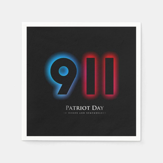 Vector 911 Patriot Day Serviette (Vorderseite)