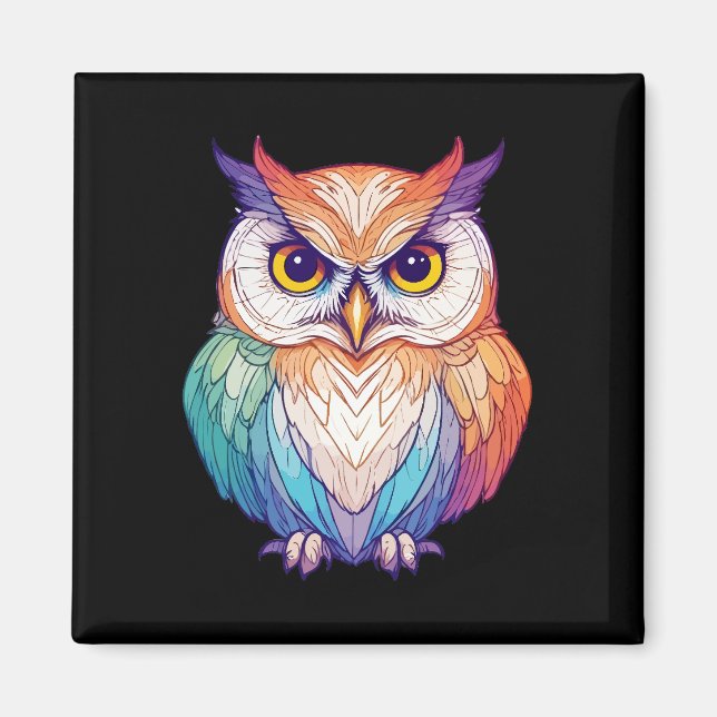 Vector Art mit lebhaften Farben Magnet (Vorne)