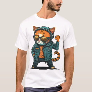 Vector Cat Character T - Shirt