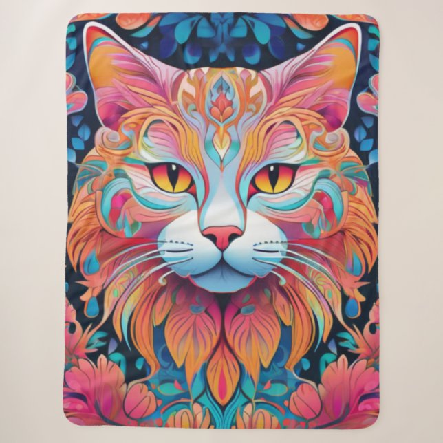 Vector Cat Sherpa Blanket Sherpadecke (Vorderseite)