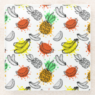 Vector Graphic Seamless-Muster Glasuntersetzer
