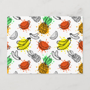 Vector Graphic Seamless Muster Postkarte