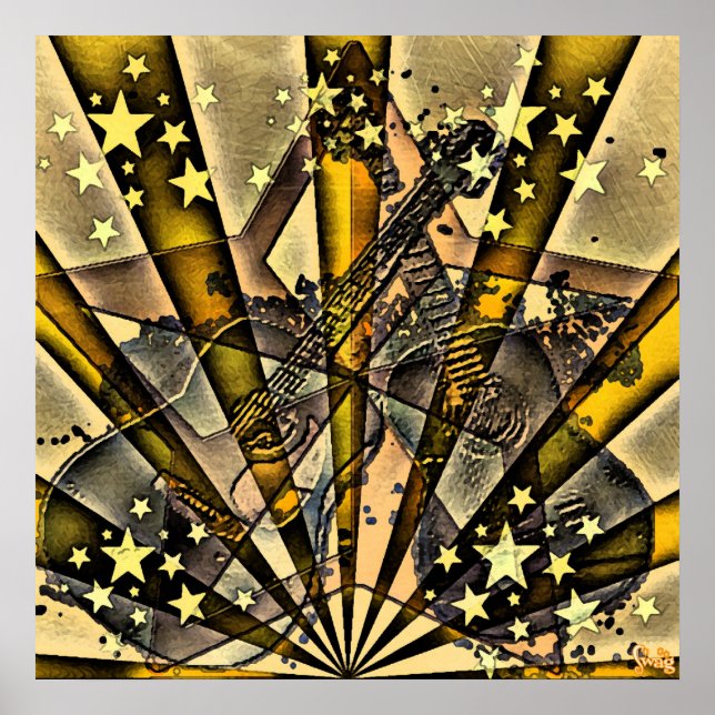 Vector Guitars Poster (Vorne)