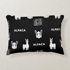 Vector Illustration Alpaca Akzent Pillow by Wighar Dekokissen