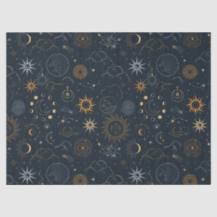 Vector Magic mit Konstellationen Sun Moon Magic Seidenpapier