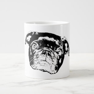 Vector Morgen Mops Jumbo-Tasse