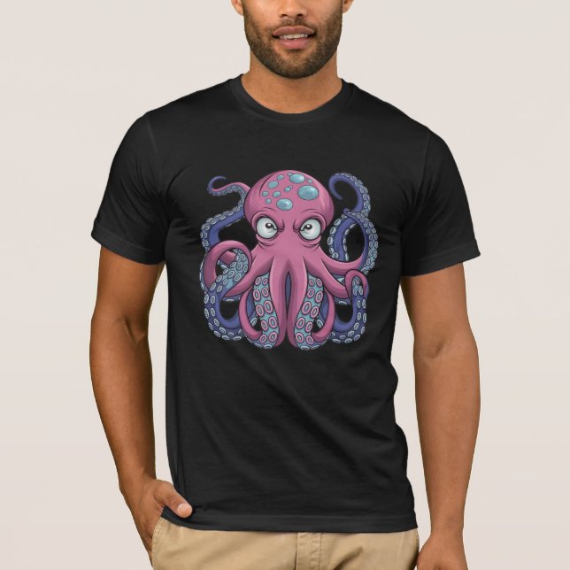Vector Octopus Monster T - Shirt Design - Edo Ukiy (Vorderseite)