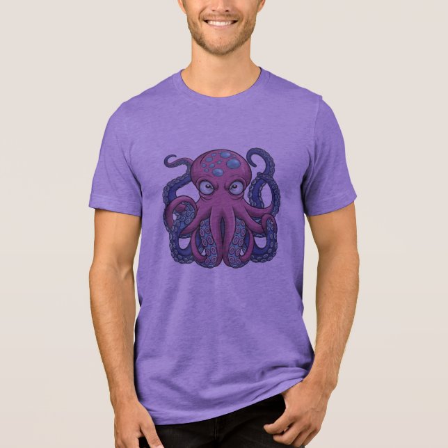 Vector Octopus Monster T - Shirt Design - Edo Ukiy (Vorderseite)
