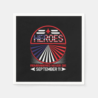 Vector patriot day vektortypografische Gestaltung Serviette