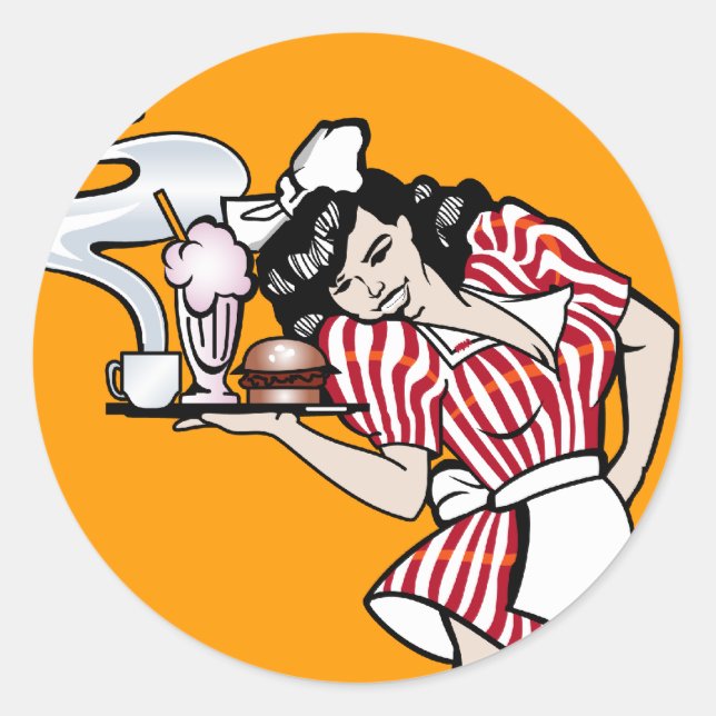 Vector Pin-Up Aufkleber (Vorderseite)