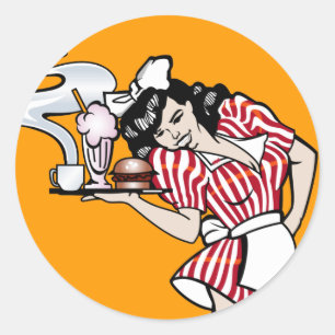 Vector Pin-Up Aufkleber