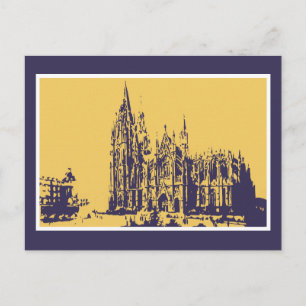 Vector zeichnend Kölner Dom (Kölner Dom) Postkarte