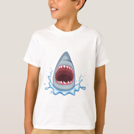vectorstock_383155 Cartoon Shark Teeth hungrig T-Shirt