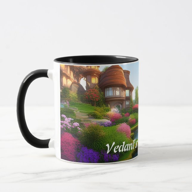 Vedant's Morning Tea Personalisiert anpassbar Tasse (Links)
