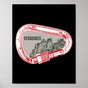 Vedauwoo Felsenklettern Karabiner Poster