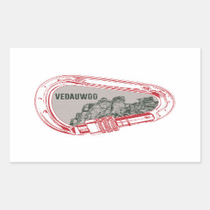 Vedauwoo Klettergarten Rechteckiger Aufkleber