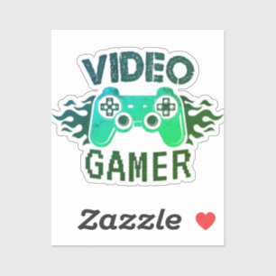 Vedio-Gamer-DesignCustom-Cut Vinyl Sticker