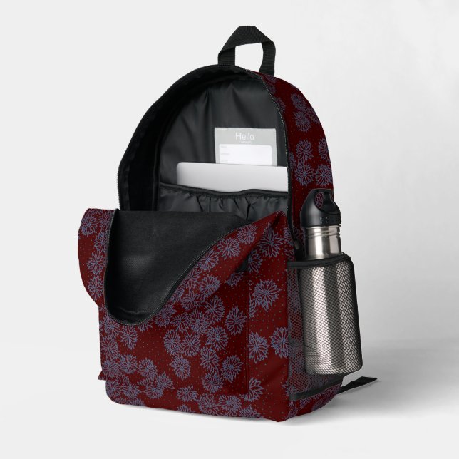 VEERA BEDRUCKTER RUCKSACK (Rückseitige Ecke links (Offen) )