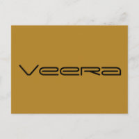 Veera, Schwarze Orphan-Figur, geometrischer Schrif