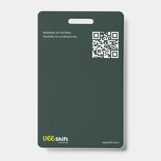 Veeshift ID Abzeichen Ausweis (Vorderseite)