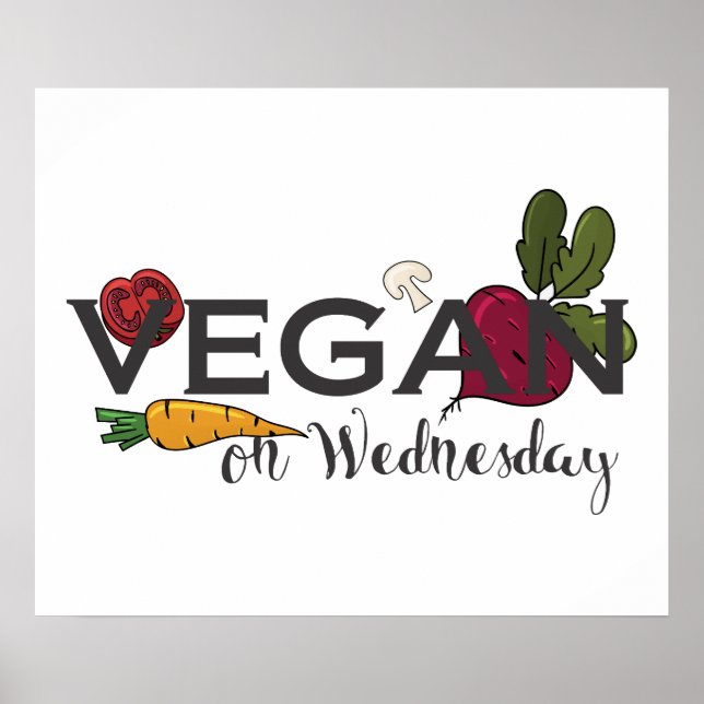 Vegan am Mittwoch Poster (Vorne)