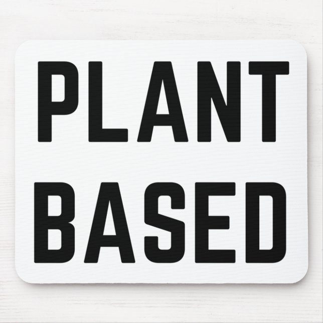 Vegan auf Pflanze Mousepad (Vorne)